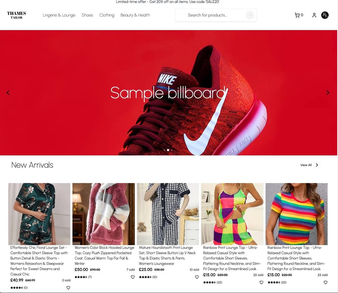 E-Commerce Store Website